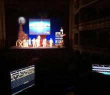 javiero lebrato organizando y produciendo el festival de cine europeo de sevilla